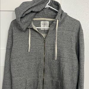 Saturdays New York City Grey Zip-Up Hoodie